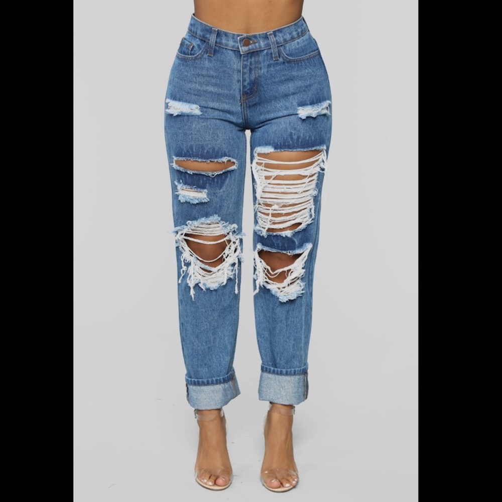 Fashion Nova Ripped Jeans